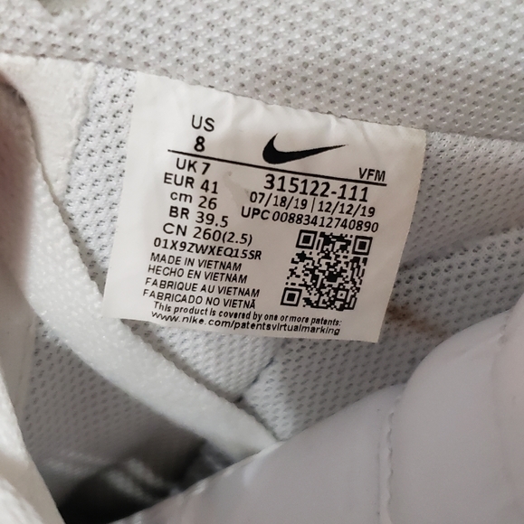 Nike 315122-111 Air Force 1 '07 US 8 Athletic Men - Picture 3 of 8